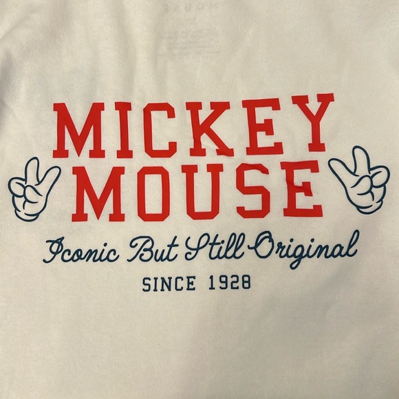 MICKEY MOUSE Sweatshirt HOODIE * Iconic * Juniors size M (7-9) * Can be UNISEX - Picture 5 of 6